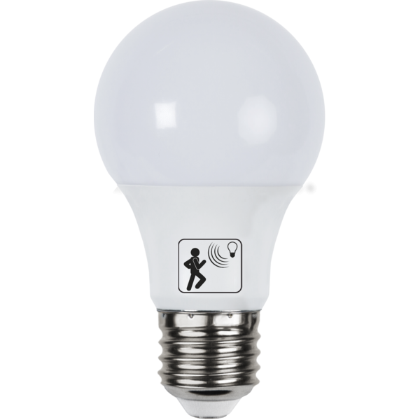 LED lampa E27 | A60 | Rörelsesensor | 8.3W [Star Trading] 357-09-3 361823 - 2