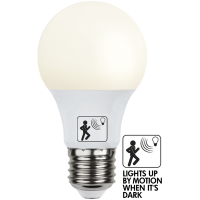 LED lampa E27 | A60 | Rörelsesensor | 8.8W [Star Trading] 357-00 361823