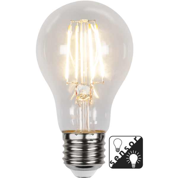 LED lampa E27 | A60 | dag-natt sensor | 2700K 4.2W [Star Trading] 352-23-6 362043 - 1