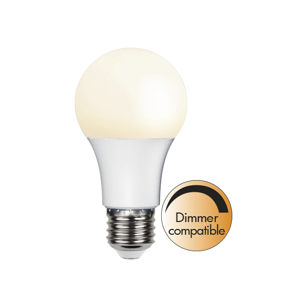 LED lampa E27 | A60 | frostad | 2700K | 6W | dimbar [Star Trading] 358-12 361480 - 1