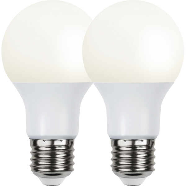 LED lampa E27 | A60 | opal | 3000K | 6.5W 2st [Star Trading] 336-83 361497 - 1