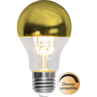 LED lampa E27 | A60 | top coated guld | 4W | dimbar [Star Trading]