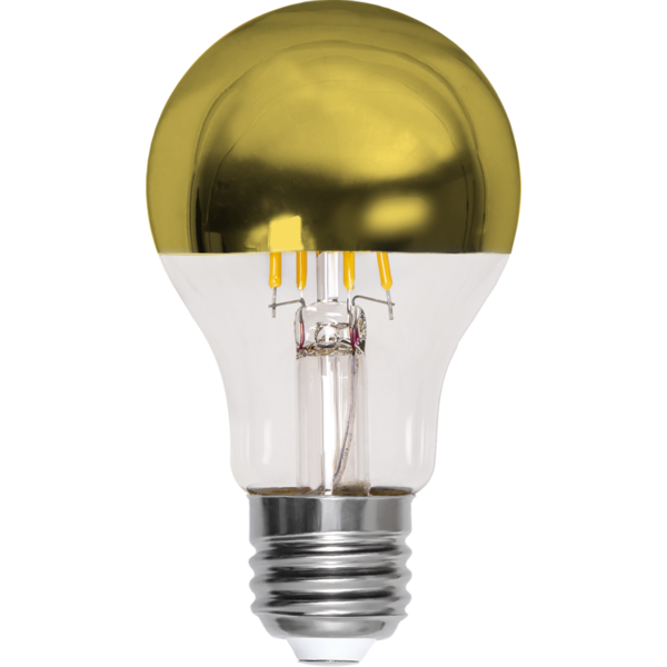LED lampa E27 | A60 | top coated guld | 4W | dimbar [Star Trading] 352-97 361831 - 3