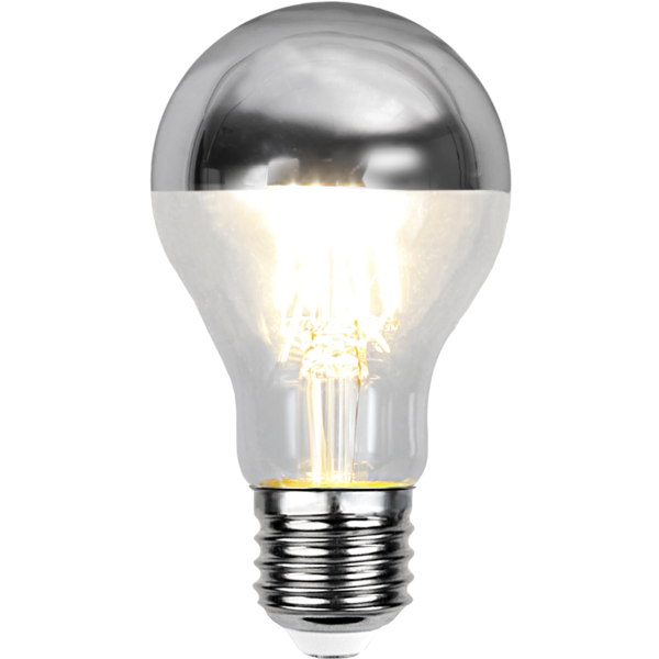 LED lampa E27 | A60 | top coated silver | 4W | dimbar [Star Trading] 352-96 361832 - 3