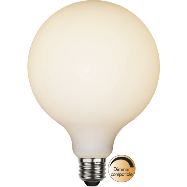 LED lampa E27 | G125 | 2600K | 5W | dimbar [Star Trading] 363-43-1 361841 - 1