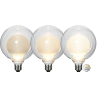 LED lampa E27 | G125 | 3.5W | 3-stegs dimbar [Star Trading] 366-35 361883