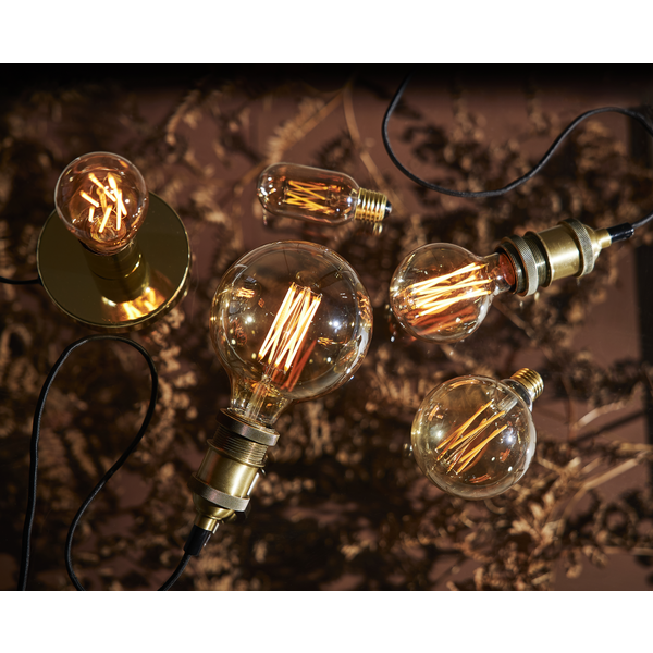 LED lampa E27 | G125 | 3.7W | dimbar [Star Trading] 354-52 361844 - 5