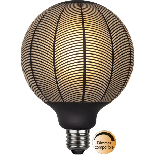 LED lampa E27 | G125 | graphic pine | 4W | dimbar 366-43 361839 - 1