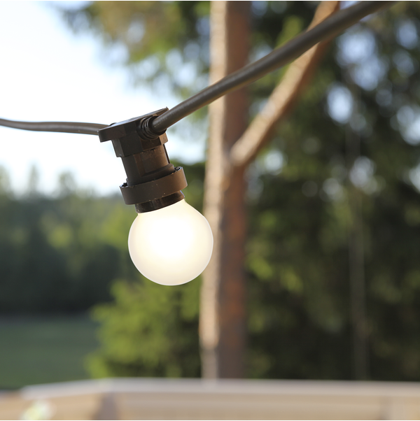 LED lampa E27 | G45 | 2700K  | utomhus | 1W [Star Trading] 336-55-2 361489 - 3