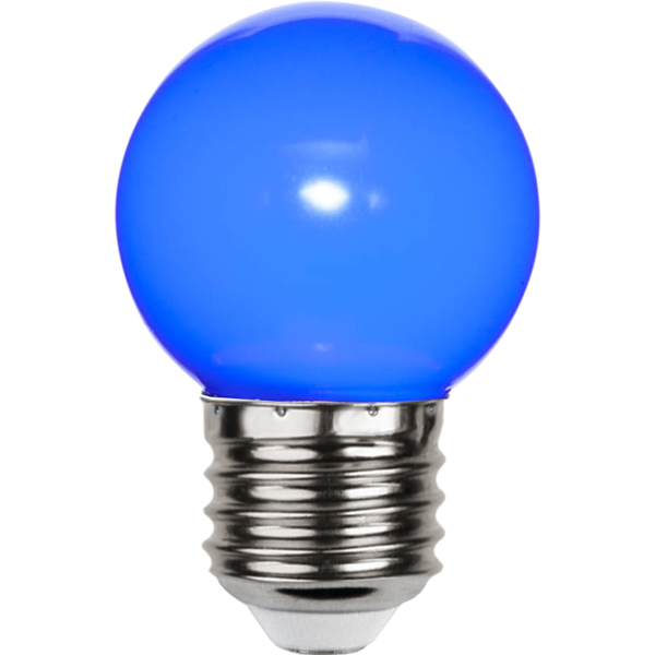 LED lampa E27 | G45 | blå | utomhus | 1W 336-49-2 361854 - 1