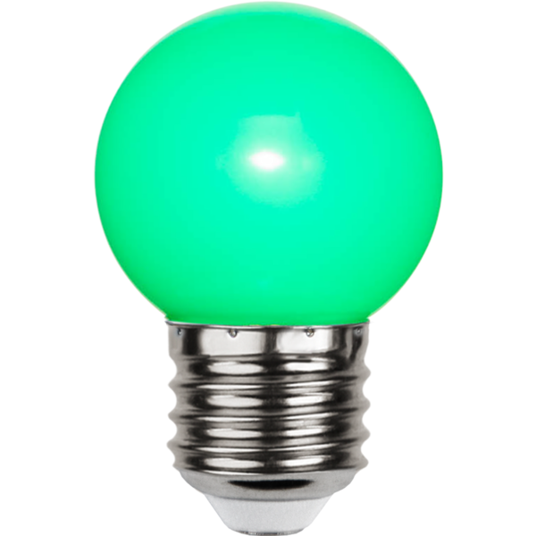LED lampa E27 | G45 | grön | utomhus | 1W [Star Trading] 336-43-2 361853 - 1