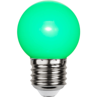 LED lampa E27 | G45 | grön | utomhus | 1W [Star Trading] 336-43-2 361853