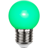LED lampa E27 | G45 | grön | utomhus | 1W