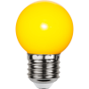LED lampa E27 | G45 | gul | utomhus | 1W