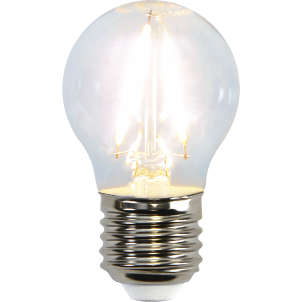 LED lampa E27 | G45 | klar | 2W [Star Trading] 351-22 361485 - 1