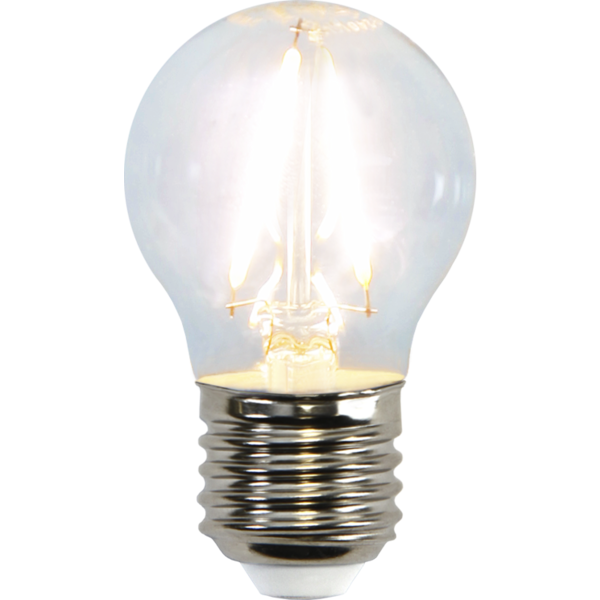 LED lampa E27 | G45 | klar | 2W 351-22 361485 - 1