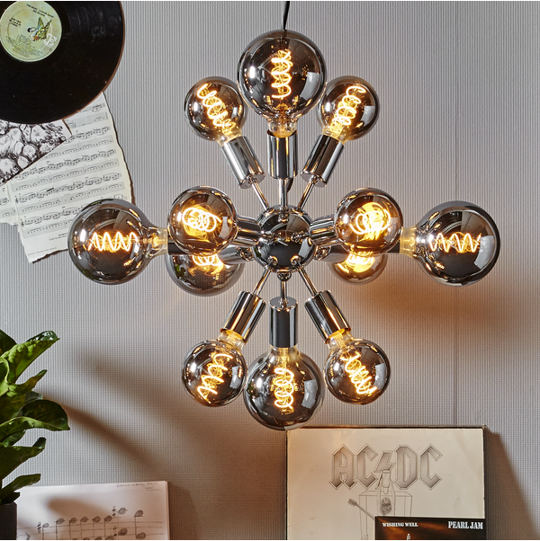 LED lampa E27 | G95 | decoled spiral smoke | 2W | dimbar [Star Trading] 354-61-1 361252 - 5