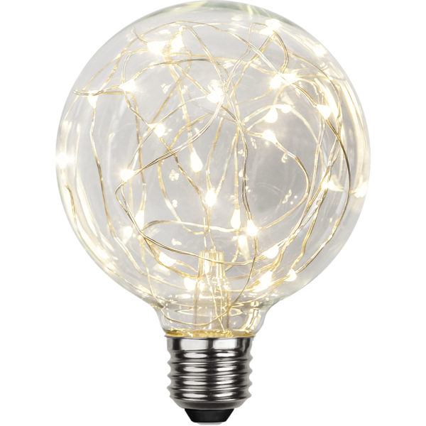 LED lampa E27 | G95 | klar | 1.5W [Star Trading] 363-33 361495 - 1