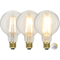 LED lampa E27 | G95 | soft glow | 6.5W | 3-stegs dimbar [Star Trading] 354-86-1 361866