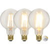 LED lampa E27 | G95 | soft glow | 6.5W | 3-stegs dimbar [Star Trading]