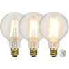 LED lampa E27 | G95 | soft glow | 6.5W | 3-stegs dimbar