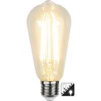 LED lampa E27 | ST64 | dag-natt sensor | 2100K 4.2W [Star Trading] 353-70-6 361891