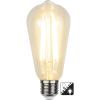 LED lampa E27 | ST64 | dag-natt sensor | 2100K 4.2W [Star Trading]