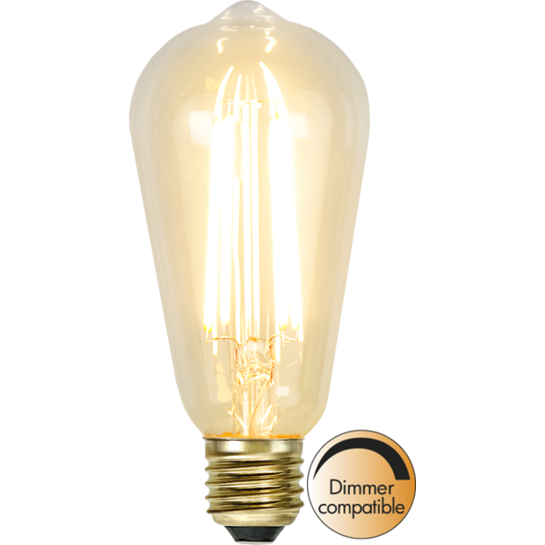 LED lampa E27 | ST64 | soft glow | 3.6W | dimbar [Star Trading] 352-72-1 361892 - 1
