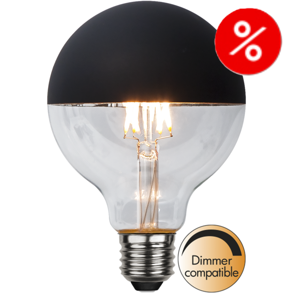 LED lampa E27 dimbar | G95 | Top Coated | 2.8W [Star Trading]⭐ 238622 - 1
