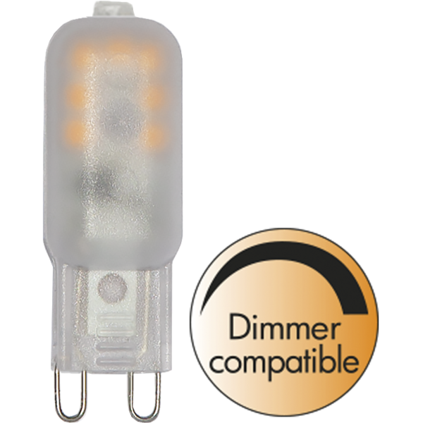 LED lampa G9 | Halo LED | frostad | 2700K | 1.5W | dimbar [Star Trading] 344-07-3 361908 - 1