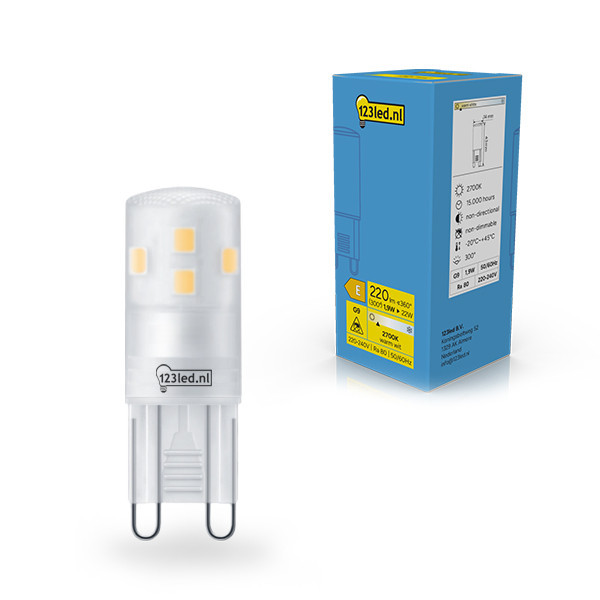 LED lampa G9 | SMD | 2700K | 1,9W (22W) [123ink] LDR02318 - 1