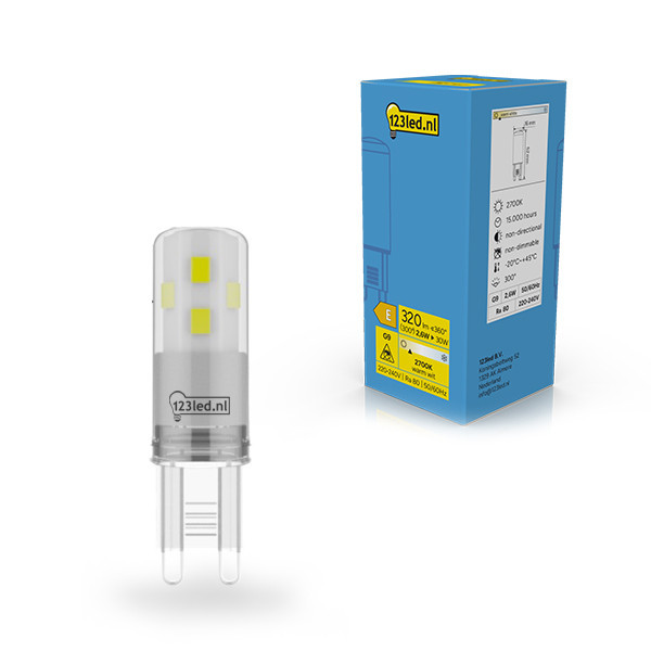 LED lampa G9 | SMD | 2700K | 2,6W (30W) [123ink] LDR02322 - 1