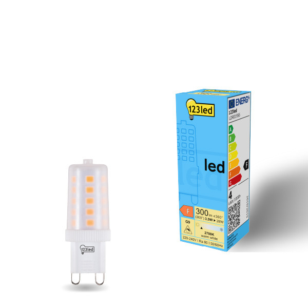 LED lampa G9 | SMD | frostad | 2700K | 3.5W | dimbar [123ink]  LDR01956 - 1
