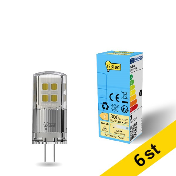 LED lampa GY6.35 | SMD | 2700K | 2.5W | 6st [123ink] LDR01945 - 1
