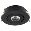 LED mini infälld spotlight Ø42mm dimbar | 2700K | svart | IP44 | 3W [123ink] LDR02152 - 1