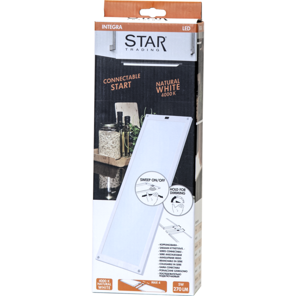 LED panel | 30x10cm | 3000K | 270 lumen | extra enhet [Star Trading] 367-12 361719 - 3