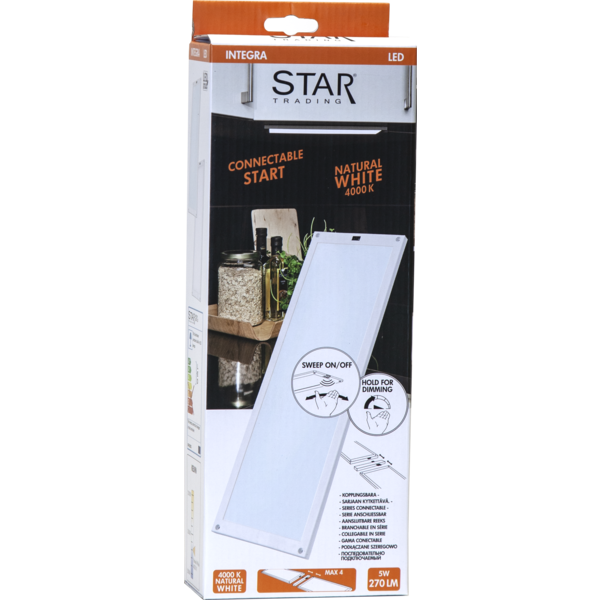 LED panel | 30x10cm | 3000K | 270 lumen | extra enhet [Star Trading] 367-12 361719 - 4