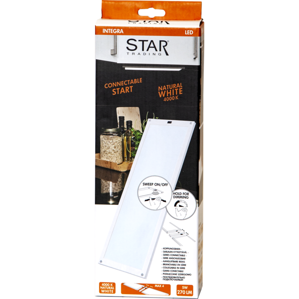 LED panel | 30x10cm | 4000K | 270 lumen | startenhet [Star Trading] 367-13 361399 - 4