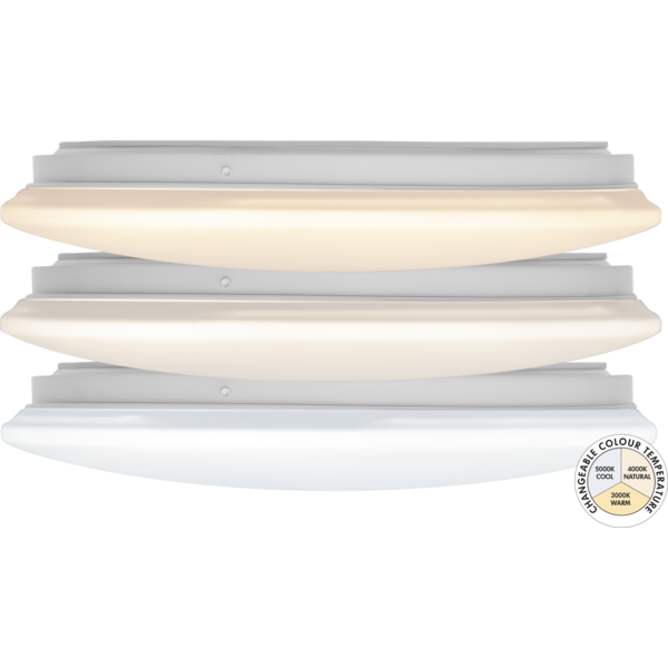 LED plafond | 3000K, 4000K, 5000K | 33x7x33cm [Star Trading] 380-12 361733 - 1