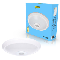 LED plafond Ø24cm med sensor | 3000K | IP20 | 8W (75W) [123ink] LDR02027