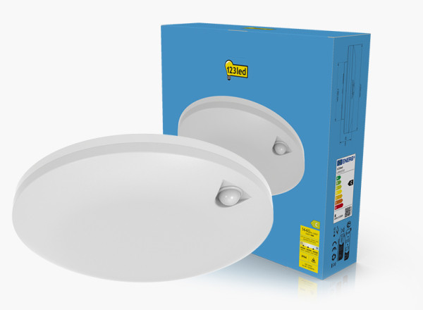 LED plafond Ø25cm med sensor | 3000-6000K | IP54 | 8W [123ink] LDR02252 - 1
