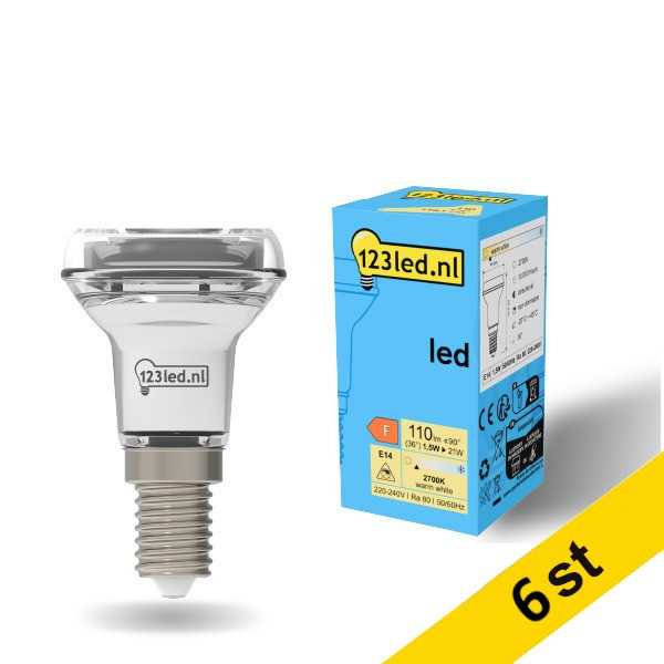 LED reflektorlampa E14 | R39 | 1.5W (21W) [123ink] 6st LDR01917 - 1