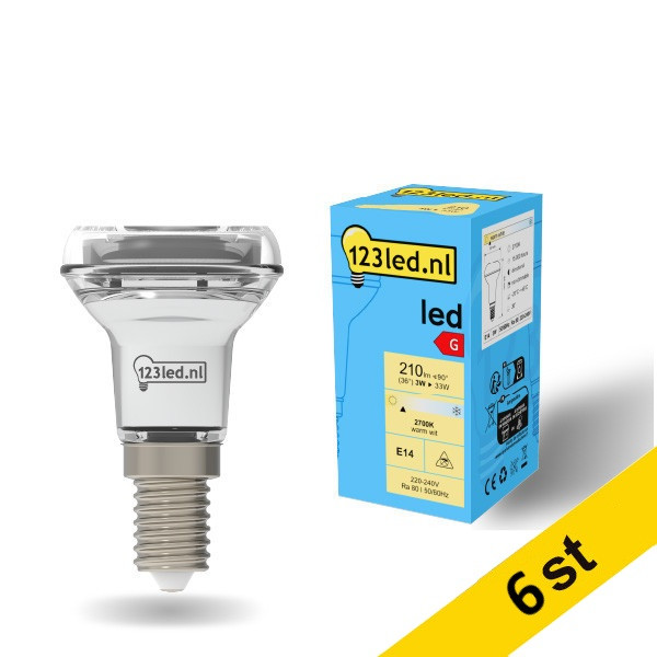 LED reflektorlampa E14 | R50 | 3W (33W) [123ink] 6st LDR01919 - 1