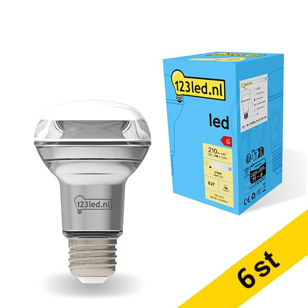 LED reflektorlampa E27 | R63 | 3W [123ink] 6st LDR01847 - 1