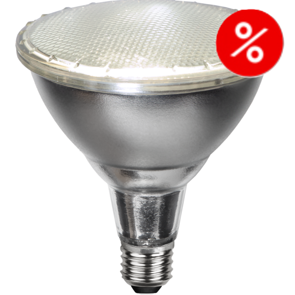LED spotlight E27 | PAR38 | Silver | utomhus | 15W [Star Trading]⭐  500633 - 1