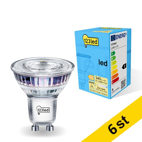 LED spotlight GU10 | 1800-2700K | 3.6W | dimbar | 6st [123ink]  LDR01733 - 1