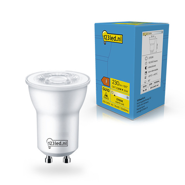 LED spotlight GU10 | 2700K | 2,8W (35W) [123ink] LDR02368 - 1