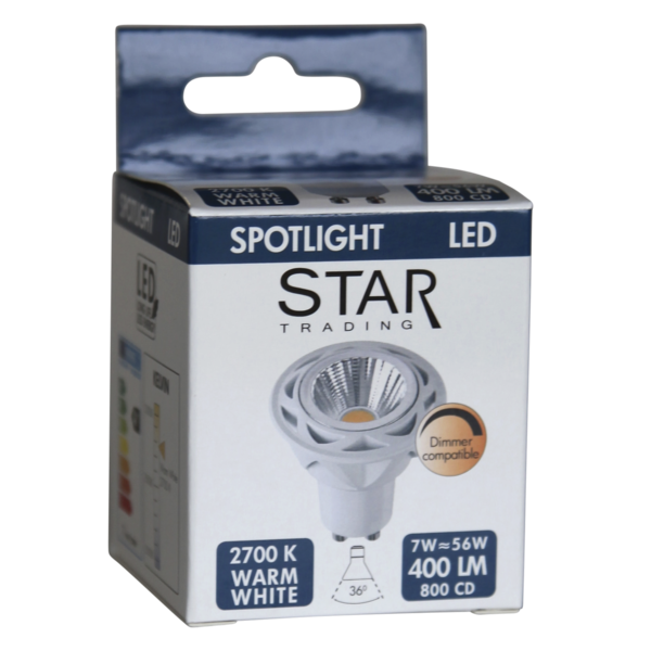LED spotlight GU10 | COB reflector | 2700K | 5.5W | dimbar 348-11 361920 - 3