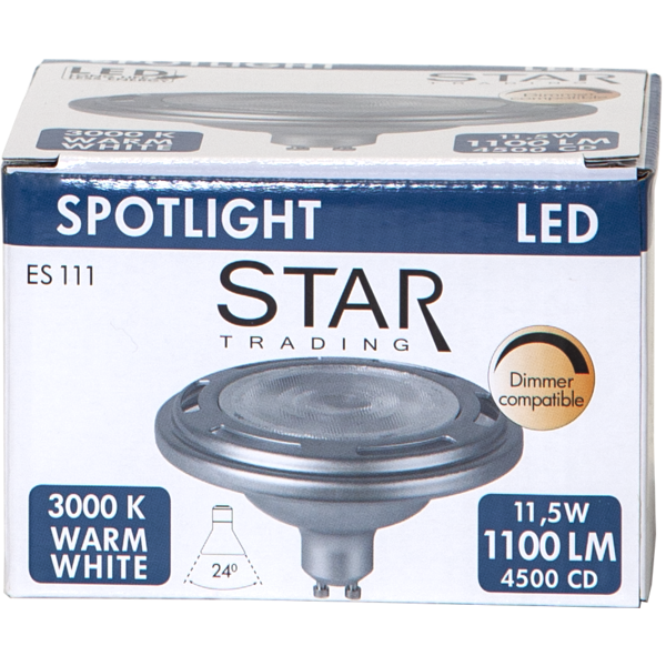 LED spotlight GU10 | ES111 | 3000K | 11.5W | dimbar [Star Trading] 348-61 361916 - 3
