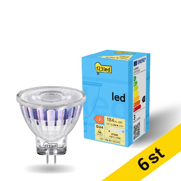 LED spotlight GU4 | MR11 | 2700K | 2.3W | 6st [123ink] LDR01963 - 1
